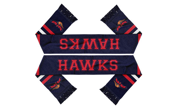 Hawks Basketball Knitted Scarf